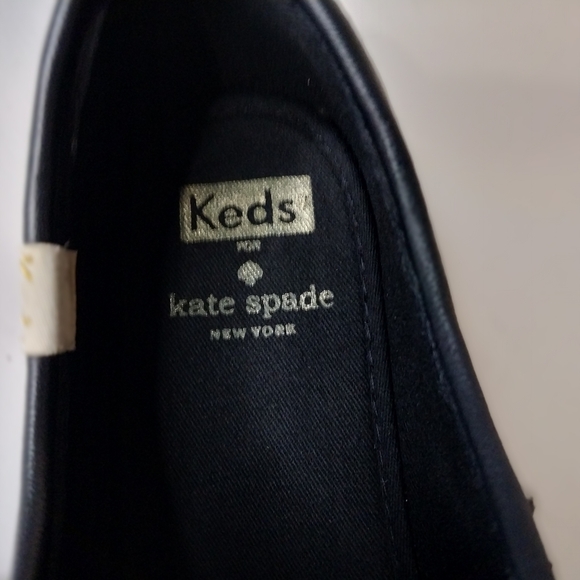 KATE SPADE  Shoes Sneakers Size 8.5 Women's  Black Stitching - Picture 9 of 11